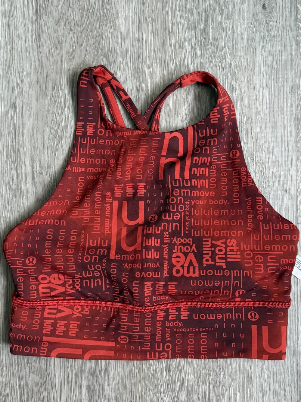 lululemon athletica Red Graphic High-Neck Sports